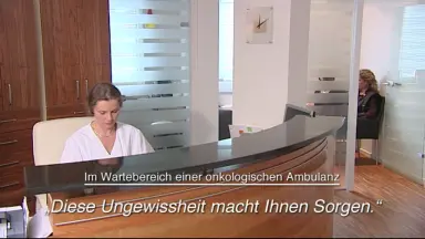 Im Wartebereich einer onkologischen Ambulanz