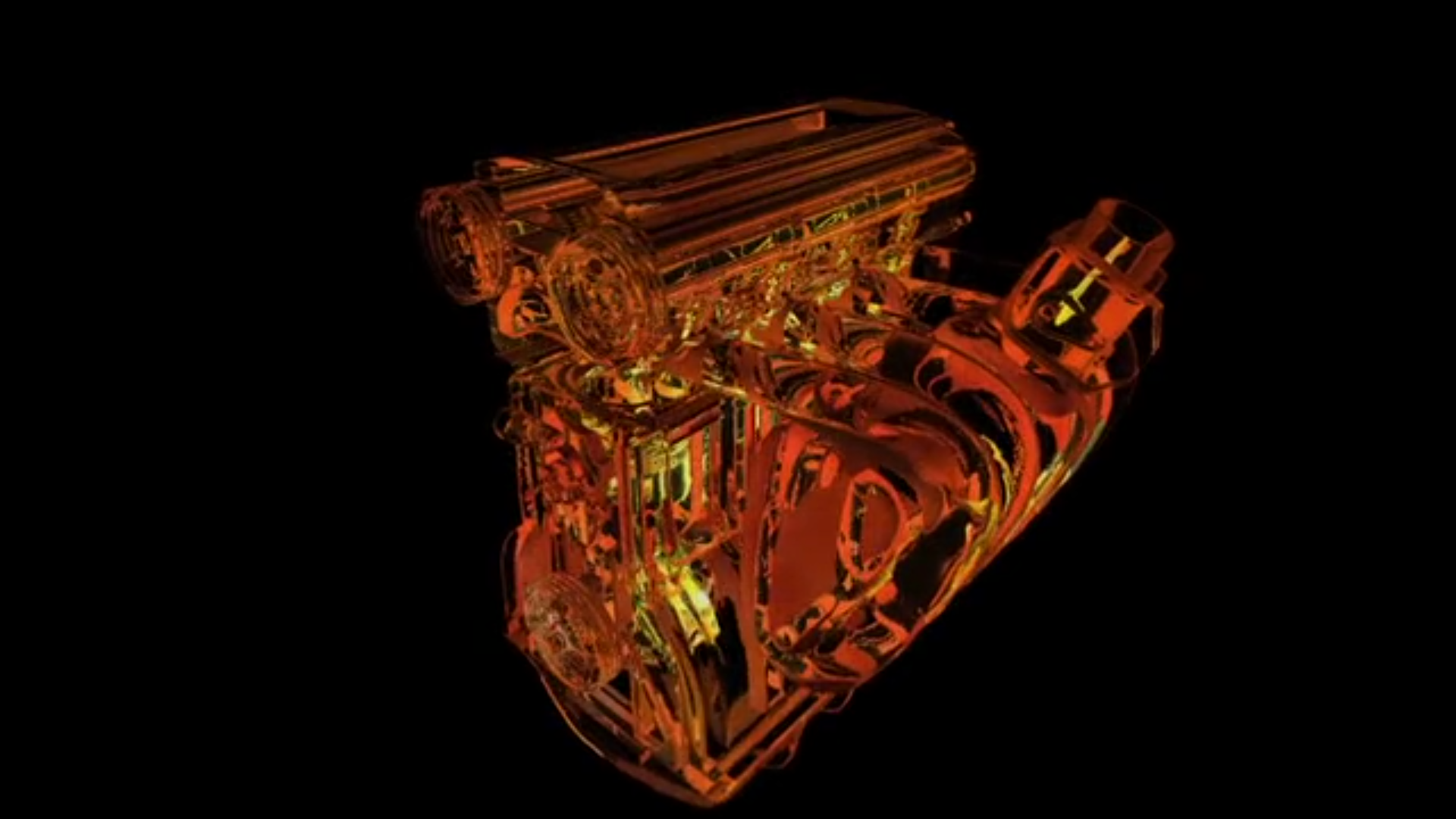 Kolben-Glas-Motor Animation